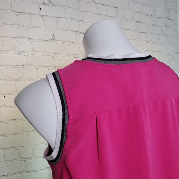 ABS Sporty Fuschia Pink Sleevless Dress Size S - Picture 4 of 8